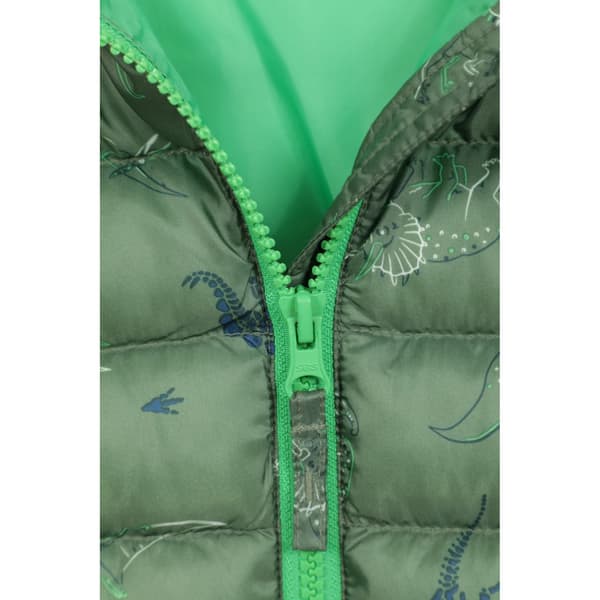 Mountain Warehouse Barnjacka med dinosauriemönster för barn/ungdomar Khaki Green 9-10 Years