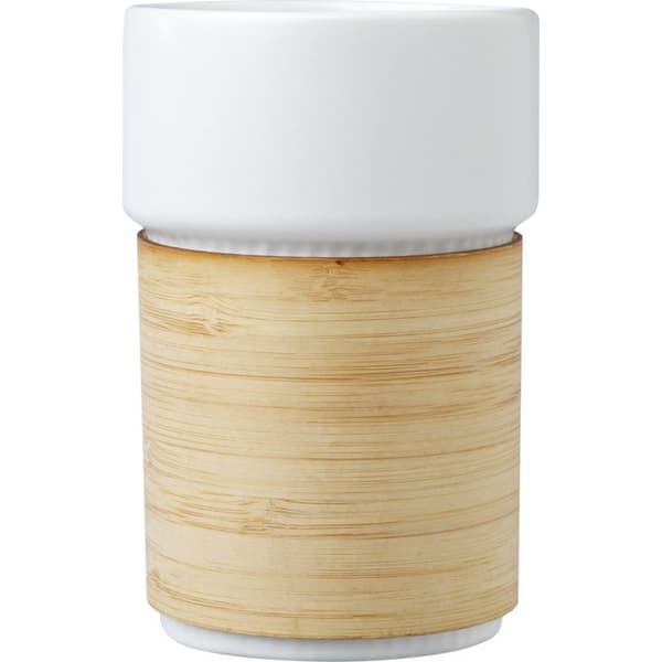 Fika Bambusärm 340ml Mugg En Storlek Vit White One Size
