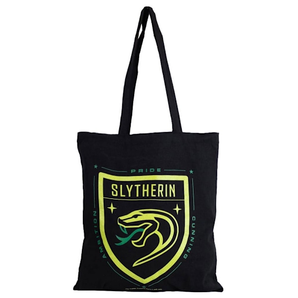 Harry Potter Slytherin Canvas Tote Bag One Size Svart/Grön Black/Green One Size