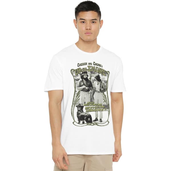 Cheech & Chong Herr Up In Smoke Labrador T-Shirt S Vit White S