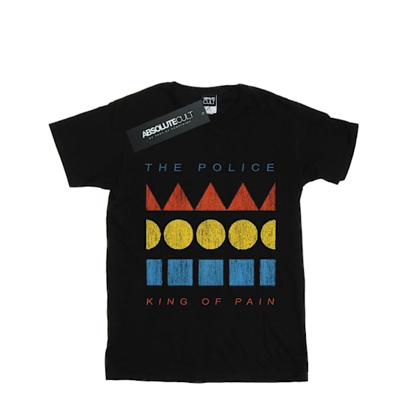 The Police Womens/Ladies King Of Pain Bomull Boyfriend T-Shirt Black XXL