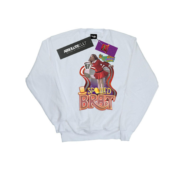 Willy Wonka Och Chokladfabriken Pojkar Bortskämd Brat Sweatsh White 7-8 Years