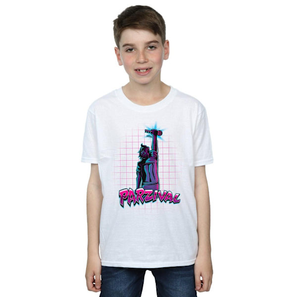 Ready Player One Boys Parzival Key T-Shirt 7-8 år Vit White 7-8 Years