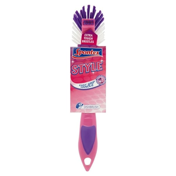 Spontex Style Easy Gri Handtag Diskborste En Storlek Rosa/Lila/Vit Pink/Purple/White One Size