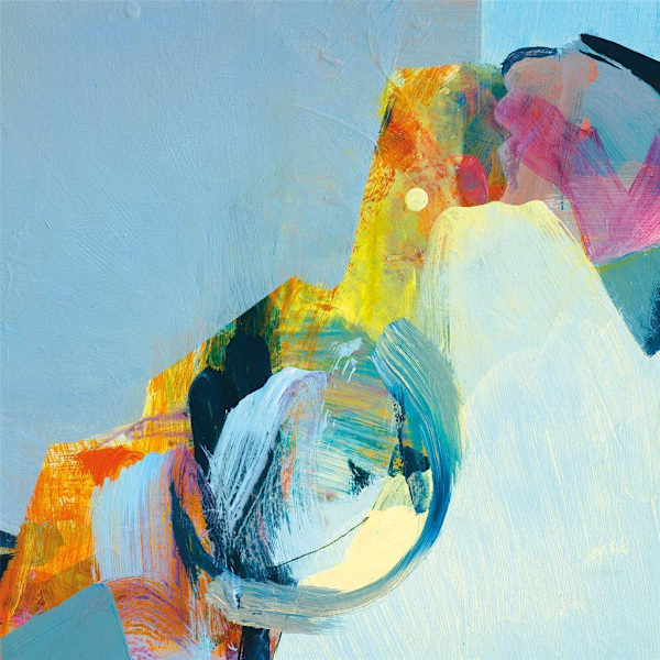Claire Chandler Northbound Canvas Print 85cm x 85cm Blå/Gul Blue/Yellow/Orange 85cm x 85cm