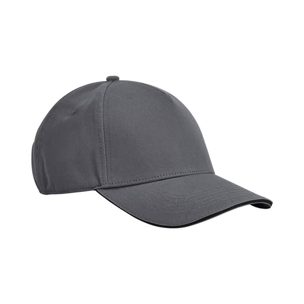 Beechfield Classic Organic Cotton Sandwich Peak Cap One Size Gr Graphite Grey/Black One Size