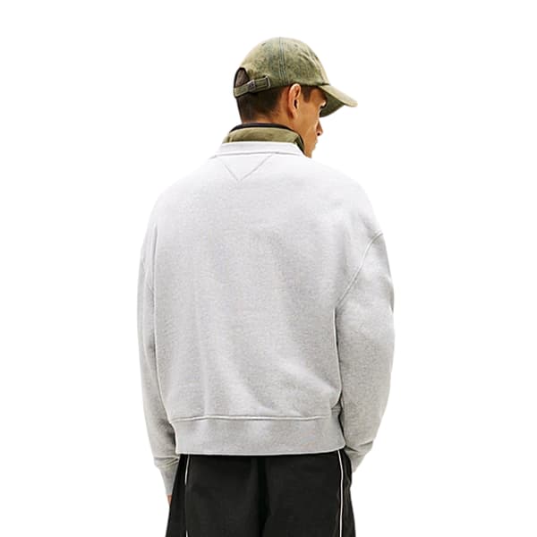 Tommy Jeans Herr Monokrom Tröja M Gråmelerad Grey Heather M