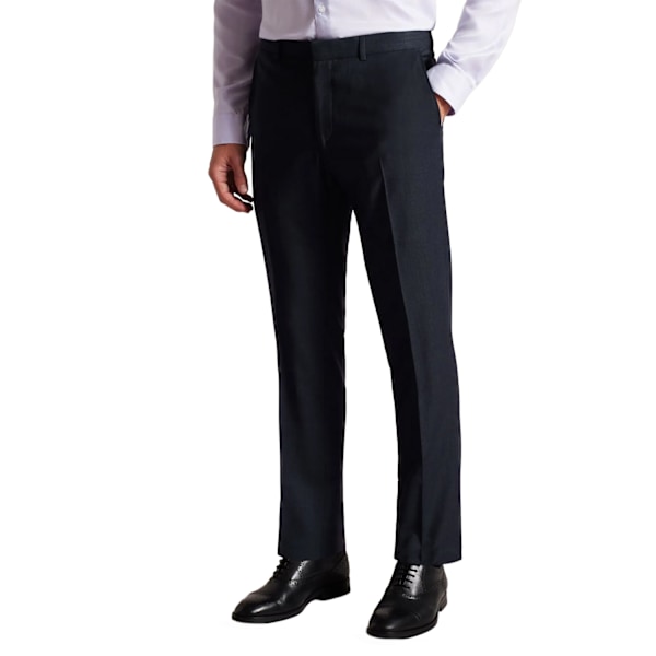 Ted Baker Herr Forbyts Valptandsbyxor 32R Marinblå Navy 32R