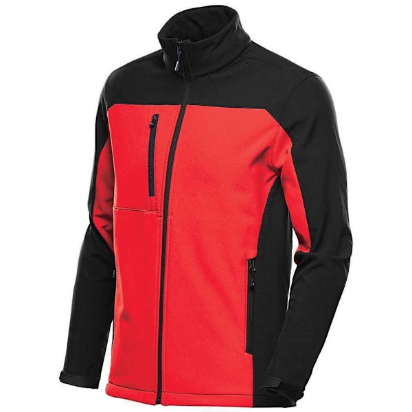 Stormtech Cascades Soft Shell-jacka för män L Bright Red/Black Bright Red/Black L