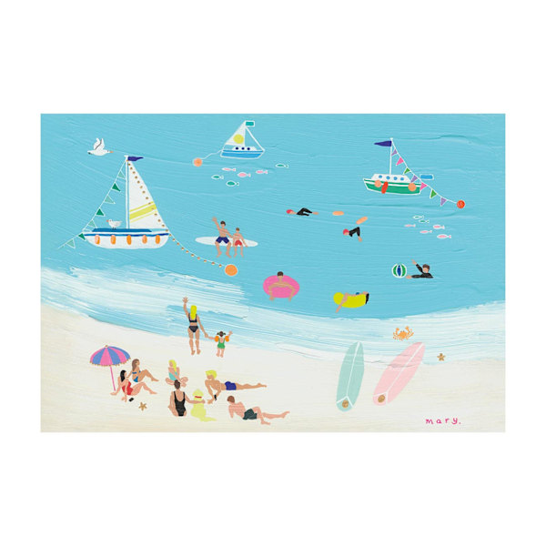 Mary Donald Sunshine Cove Print 30cm x 40cm Blå/Beige Blue/Beige 30cm x 40cm