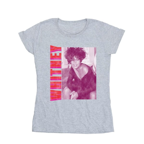 Whitney Houston Dam/Kvinnor Whitney Pose Bomull T-shirt XXL S Sports Grey XXL