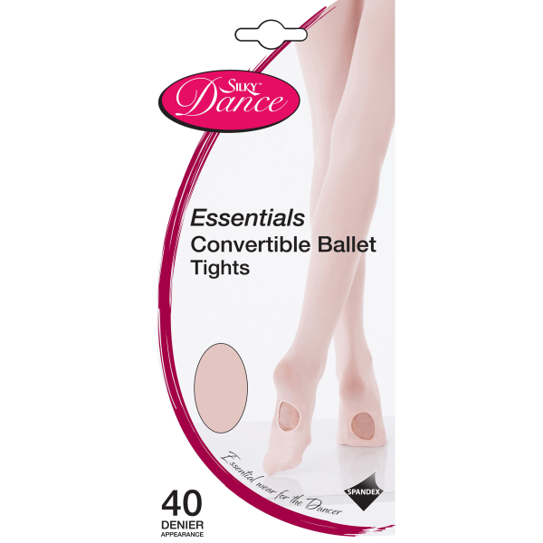 Silky Childrens Girls Dance Essential Convertible Tights (1 Pai Pink 9-11 Years