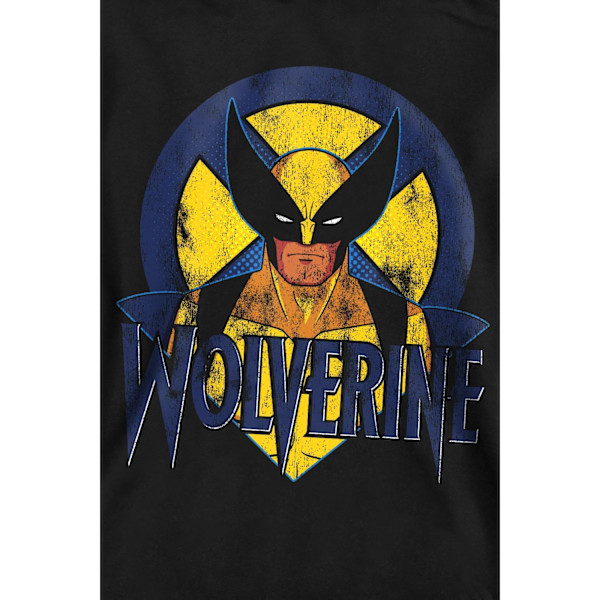 Marvel Unisex Vuxen X-Men Wolverine Retro Sweatshirt S Svart Black S