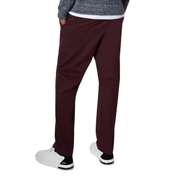 Burton Chino Straight Byxor 34S Burgundy Burgundy 34S