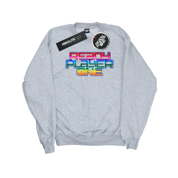 Ready Player One Boys Rainbow Logo Sweatshirt 9-11 år Sport Sports Grey 9-11 Years