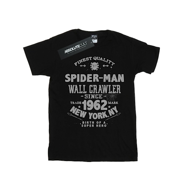 Marvel Herr Spider-Man T-shirt av högsta kvalitet XXL Svart Black XXL