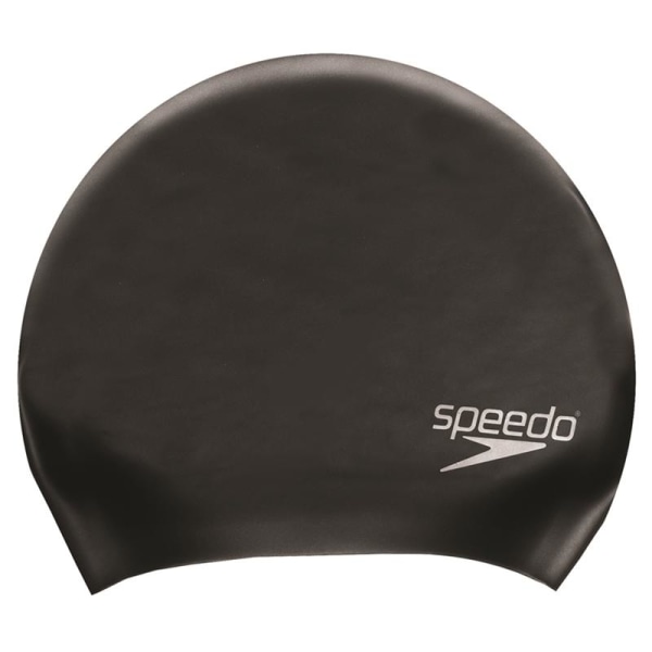 Speedo Unisex cap för vuxen långt hår One Size Svart Black One Size