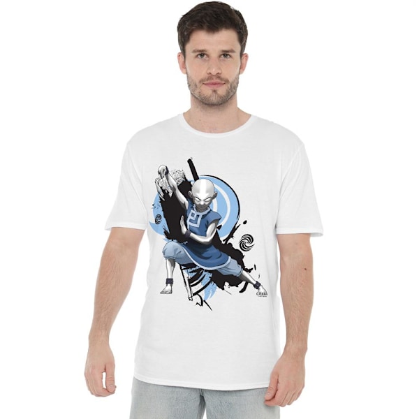 Avatar: The Last Airbender Herr Energi-böjande Aang T-Shirt 3XL White 3XL