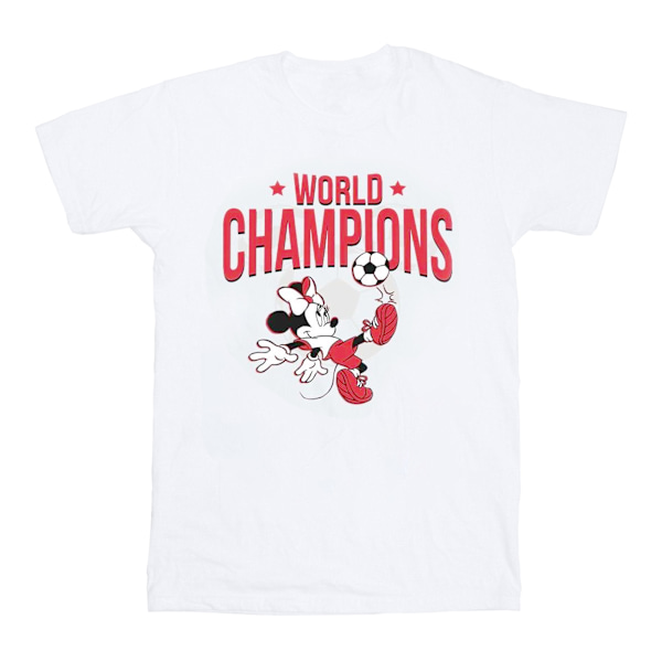 Disney Boys Minnie Mouse World Champions T-shirt 7-8 år Vit White 7-8 Years