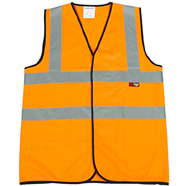 Warrior Herr Hög Synlighet Säkerhetsväst / Väst 4XL Fluore Fluorescent Orange 4XL