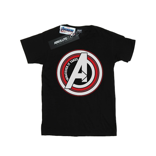 Marvel Womens/Ladies Avengers Endgame Whatever It Takes Symbol Black M