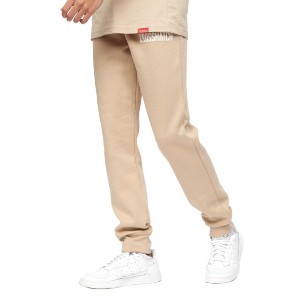 Crosshatch Herr Bellmant Logo Joggingbyxor S Stone Stone S