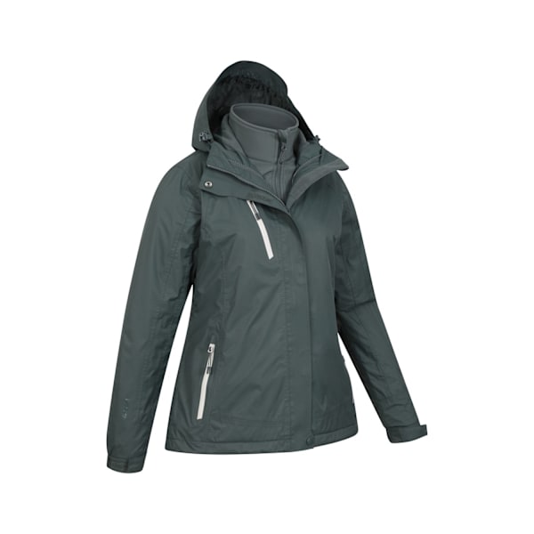 Mountain Warehouse Womens/Ladies Bracken Extreme 3 i 1 Vattentät Jacka 18 UK Khaki Grön Khaki Green 18 UK