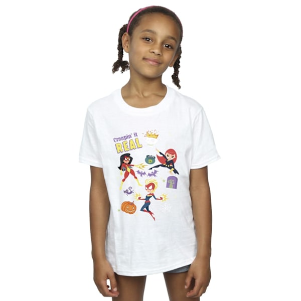 Marvel Girls Creepin It Real Bomull T-shirt 9-11 år Vit White 9-11 Years