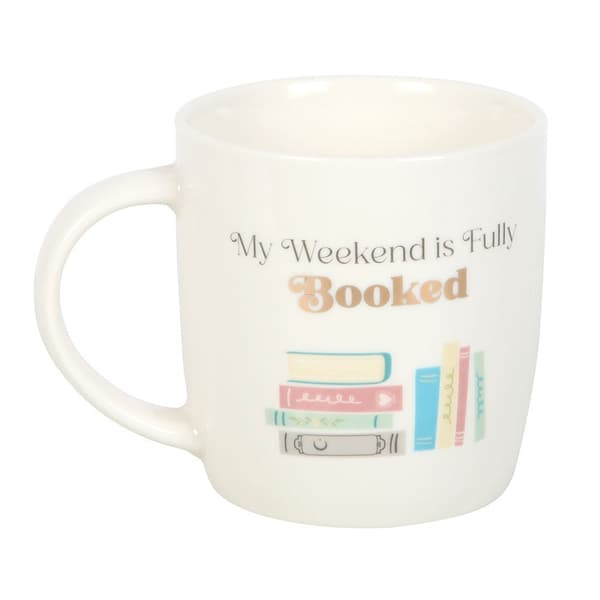 Something Different Min helg är fullbokad Mugg One Size Whi White/Blue/Pink One Size