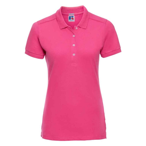 Russell Pique Stretch Polotröja för Kvinnor/Dam XS Fuchsia Fuchsia XS