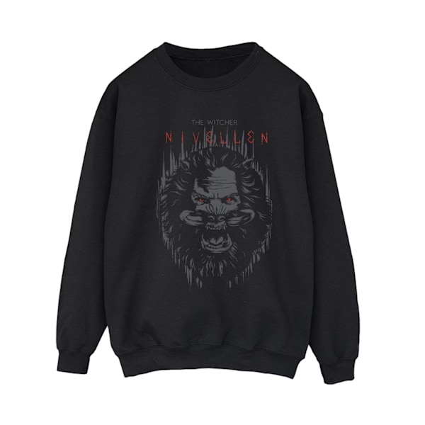 Netflix Dam/Damer The Witcher Nivellen Sweatshirt S Svart Black S