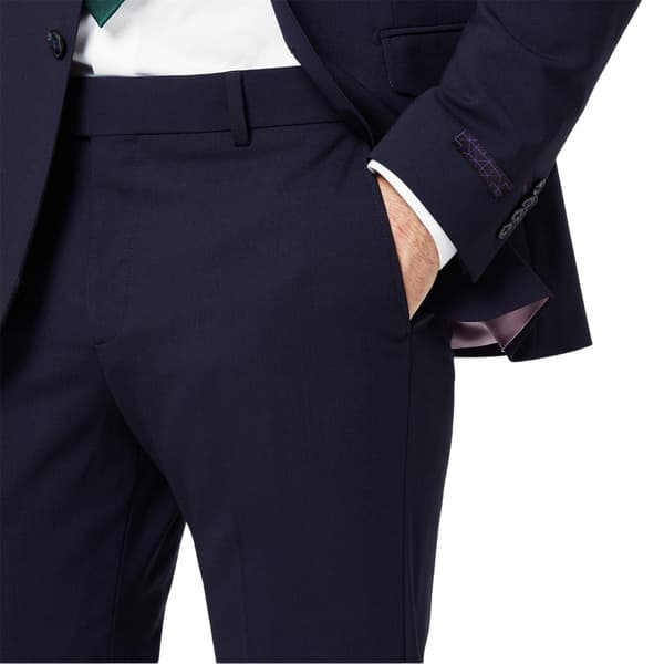 Without Prejudice Herr Slim Kostymbyxor 35L Marinblå Navy 35L