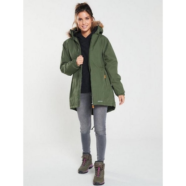 Trespass Womens/Ladies Celebrity Isolerad Längre Parka Moss XXS