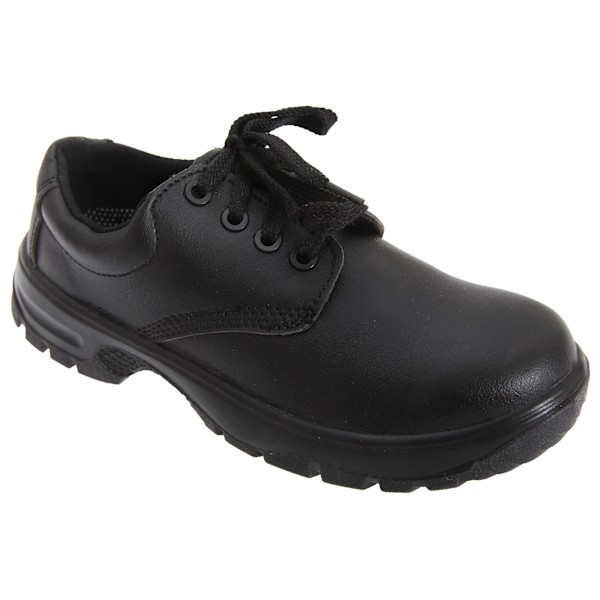 Dennys Comfort Grip Snörskor Säkerhetsskor 42 Svart Black 42