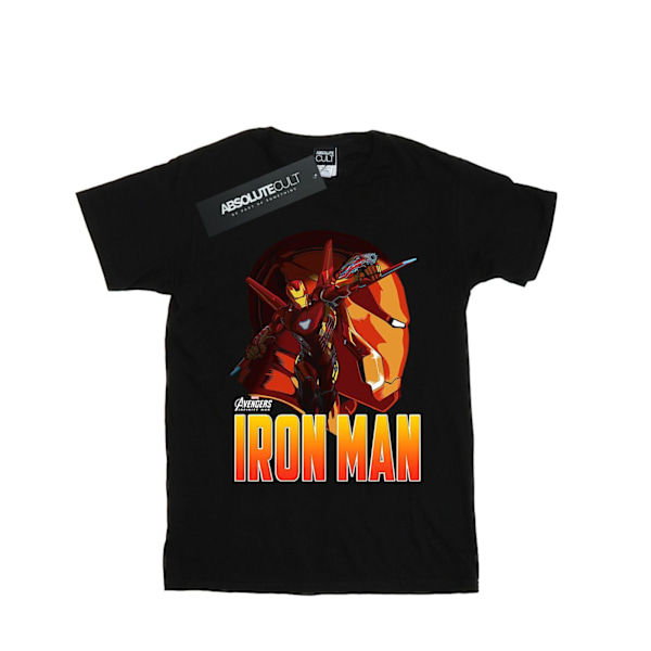 Marvel Boys Avengers Infinity War Iron Man Karaktär T-shirt 7- Black 7-8 Years