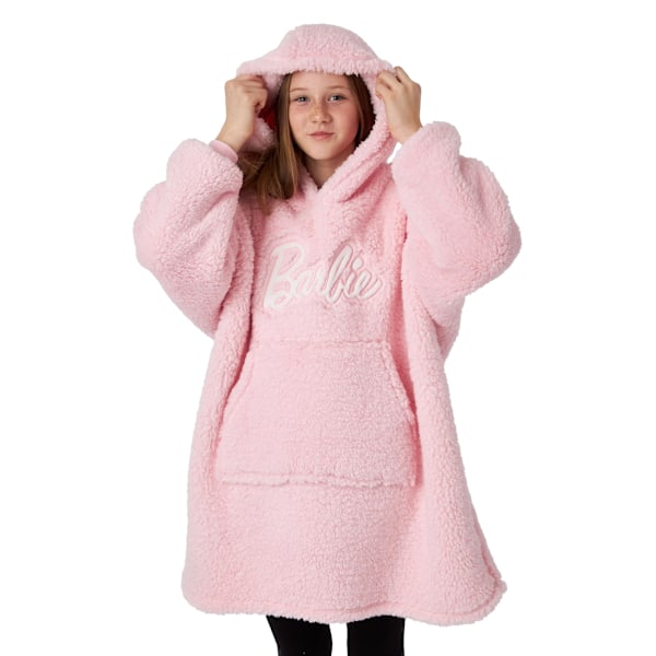 Barbie Girls Sherpa Hoodiefilt 6-8 År Rosa Pink 6-8 Years