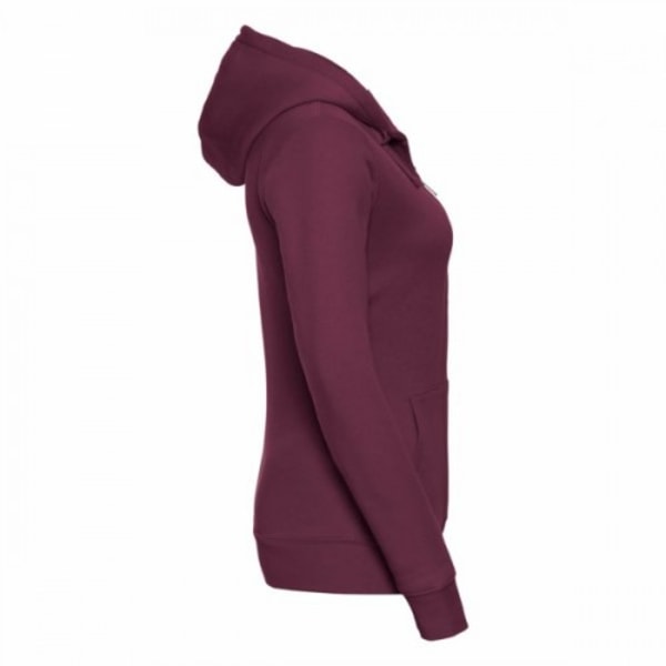 Russell Ladies Premium Authentic Zipped Hoodie (3-lagerstyg) Burgundy XS