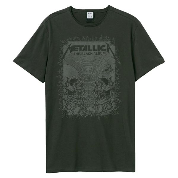 Amplified Unisex Vuxen The Black Album Metallica T-Shirt L Kolgrå Charcoal L