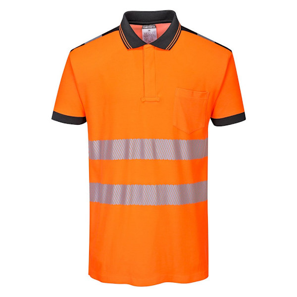 Portwest Herr PW3 Hi-Vis Poloshirt S Orange/Svart Orange/Black S