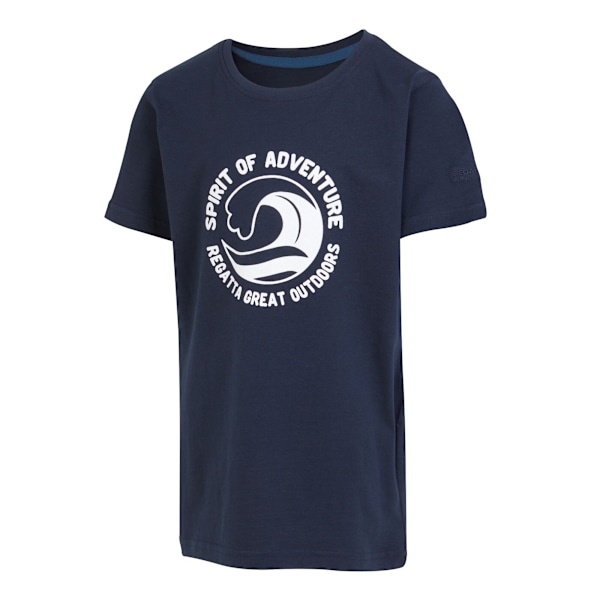 Regatta Barn/Kids Bosley VII Wave T-shirt 11-12 år Marinblå Navy 11-12 Years