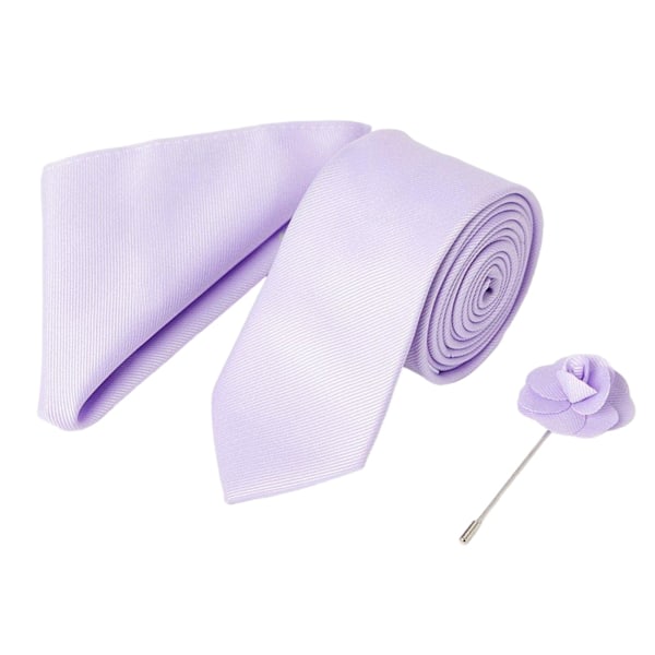Burton Herr Bröllop Slips och Kavajslag Set One Size Lavendel Lavender One Size