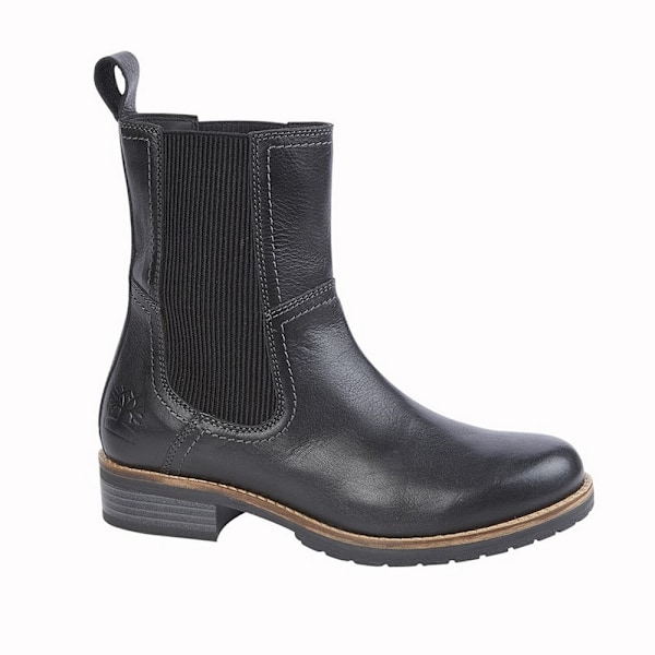 Woodland Dam/Dam Läder Ankel Boots 3 UK Svart Black 3 UK