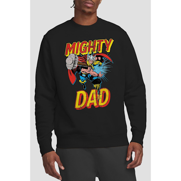 Thor Unisex Vuxen Mighty Dad Sweatshirt L Svart Black L