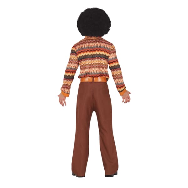 Fiestas Guirca Retro Kostymset 70-tal Herr M Brun Brown M