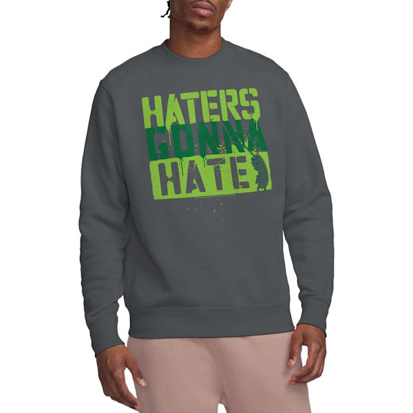 SvampBob Fyrkant Unisex Vuxen Haters Gonna Hate Sweatshirt Charcoal M