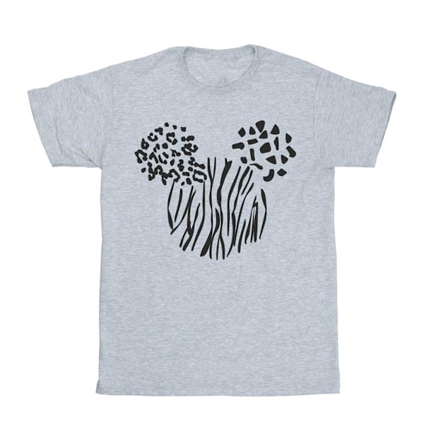 Disney Girls Mickey Mouse Animal Bomull T-shirt 7-8 År Sport Sports Grey 7-8 Years