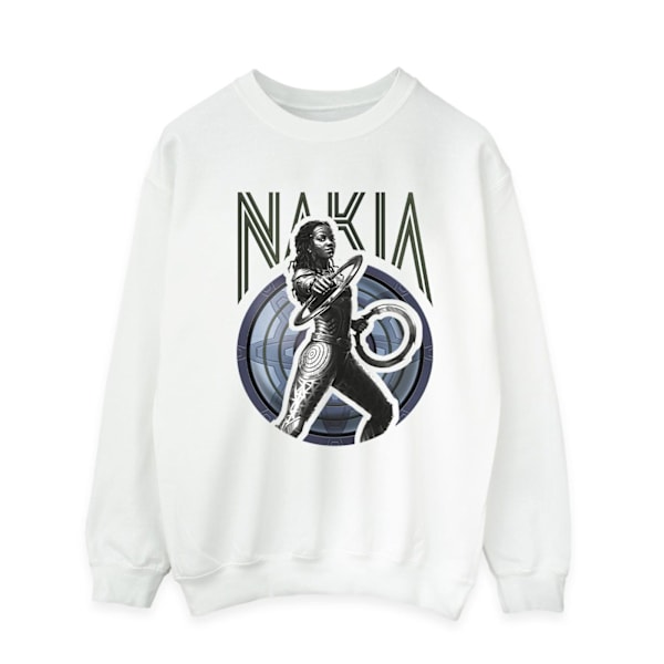 Marvel Wakanda Forever Nakia Shield Sweatshirt S Vit White S