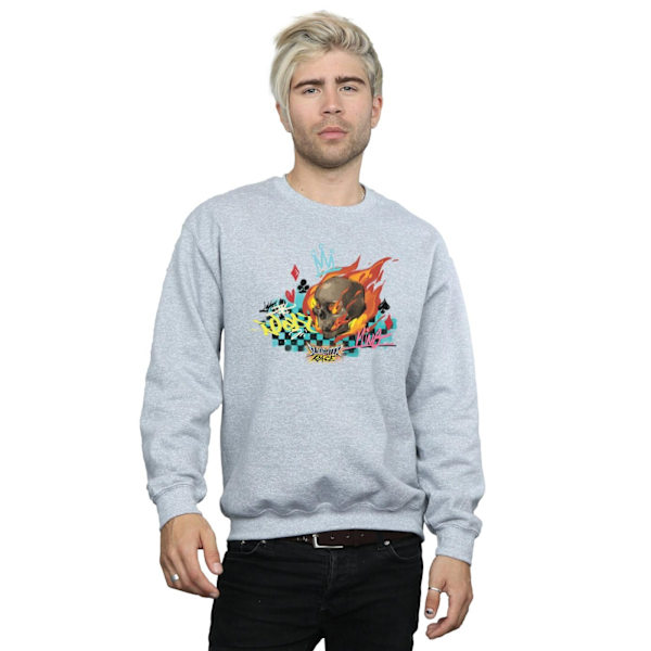 Disney Herr Wreck It Ralph Race Skull Sweatshirt L Sports Grey Sports Grey L