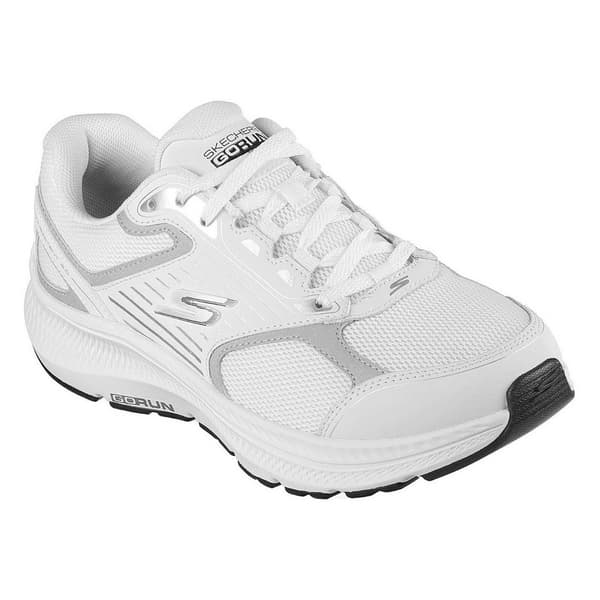 Skechers Dam Go Run Consistent 2.0 Advantage Läder White/Silver 6.5 UK