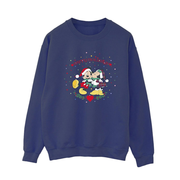 Disney Dam/Damer Mickey Mouse Mickey Minnie Jultröja Navy Blue S